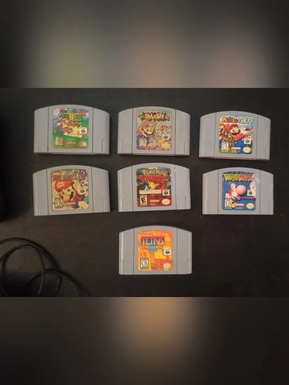 Nintendo N64 Console Bundle 2 Controllers And 7 Games